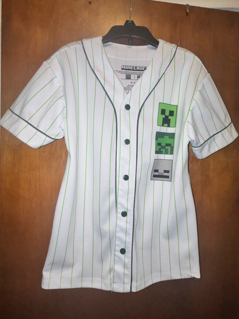MAD Engine White Jersey with Lime Green Pinstripes